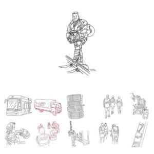 Karl Addison Line Drawing TeamLAT